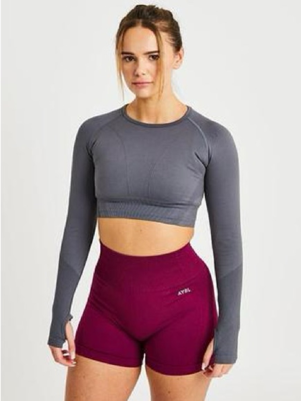AYBL Balance V2 Seamless Long
Sleeve Crop Top - Castlerock